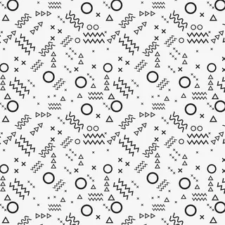 矢量线条底纹免抠