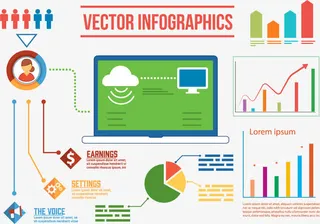 流程数据图表免抠