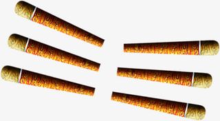 红色祥云雕塑柱子中秋免抠