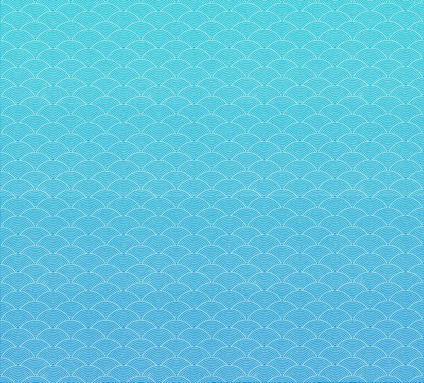 蓝色海浪卡通海报背景