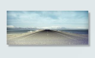 1920大气公路风景海报背景