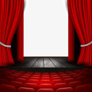 谢幕的舞台装饰矢量素材免抠