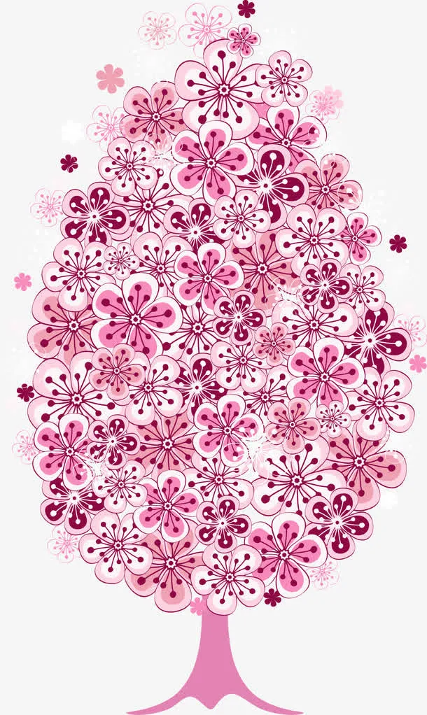 矢量花树免抠