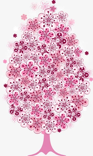 矢量花树免抠