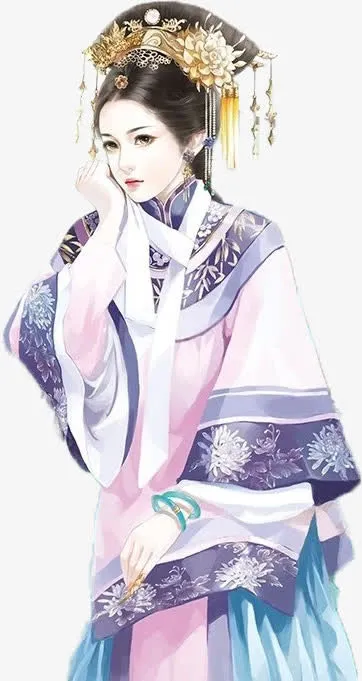 清廷宫殿女子古风立绘免抠