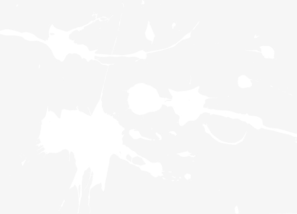 白色清新墨迹免抠