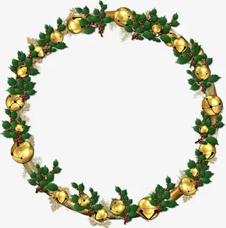 圣诞花圈免抠