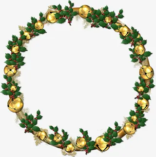 圣诞花圈免抠