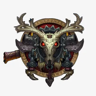 鹿头游戏徽章免抠