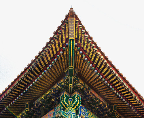 中国宫殿屋角透明素材免抠
