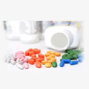 彩色药片产品素材免抠