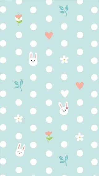 可爱萌卡通兔子H5背景高清