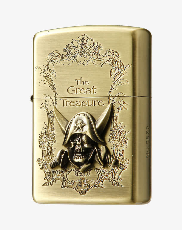 ZIPPO打火机欧洲风金属蚀刻头骨免抠