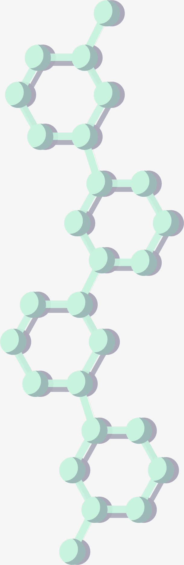 绿色化学结构式免抠