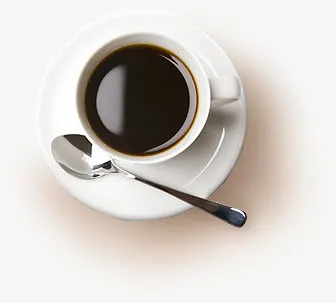 咖啡杯子白色咖啡杯免抠