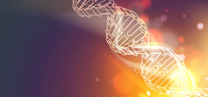 基因分子科技蓝色海报背景高清