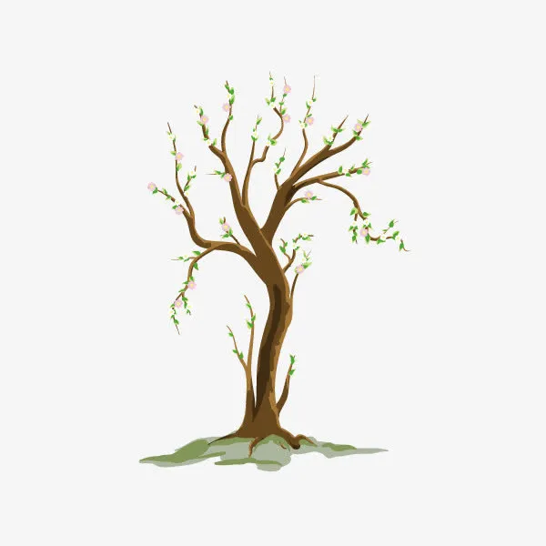 发芽简约树免抠