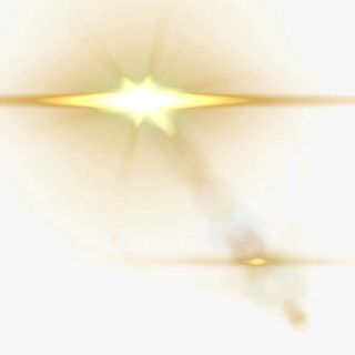 黄色唯美明亮光效免抠