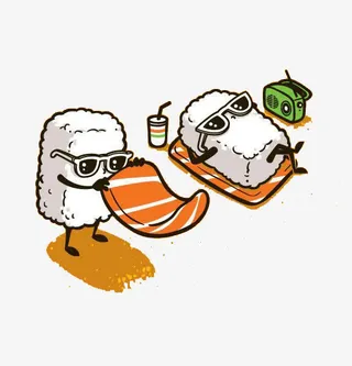 可爱的寿司免抠