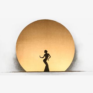 傣族孔雀舞剪影免抠