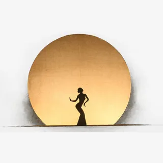 傣族孔雀舞剪影免抠