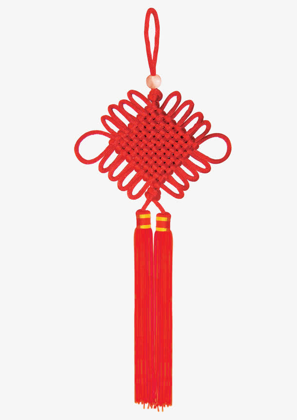 喜庆中国结底纹免抠