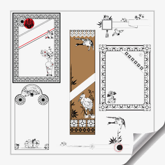 中国风画框免抠