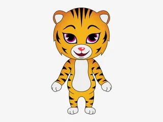 卡通小老虎免抠