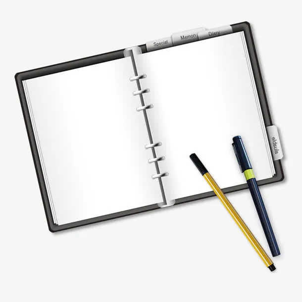 活页空白笔记本免抠素材免抠