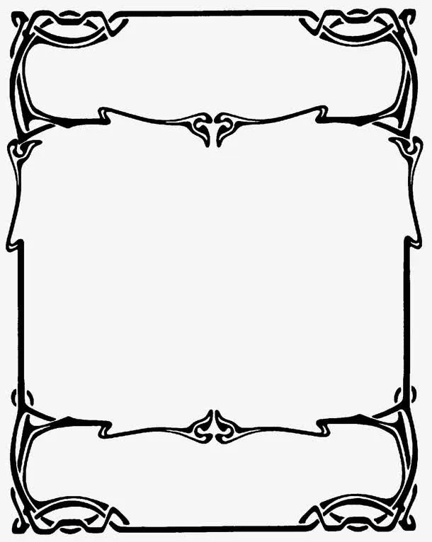 极简质感边框免抠