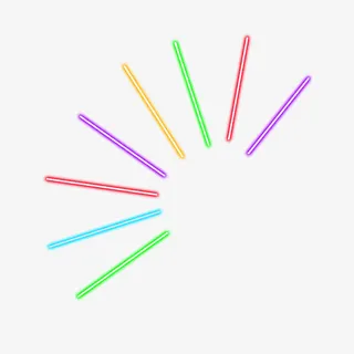 彩色灯棒免抠