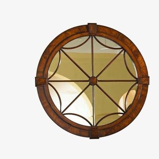 圆形八角镜子免抠