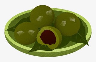 卡通清明节青团免抠