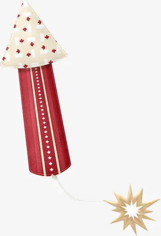 创意卡通窜天猴免抠