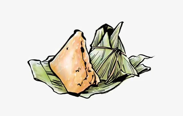 手绘粽子图片免抠