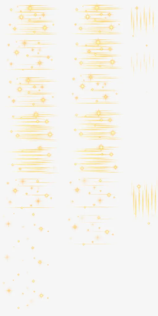 创意合成橙色的光效光感免抠
