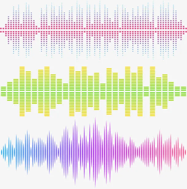 酒吧音乐声波免抠