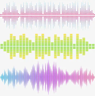 酒吧音乐声波免抠