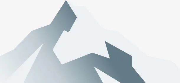 灰白色冰山免抠