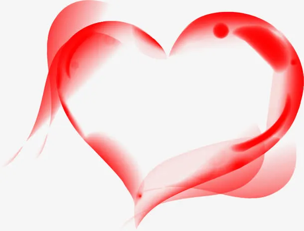 心形渐变浪漫图案免抠