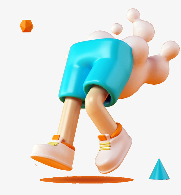 C4D抽象人物形象免抠