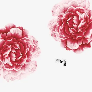 红色中国风节日字体免抠