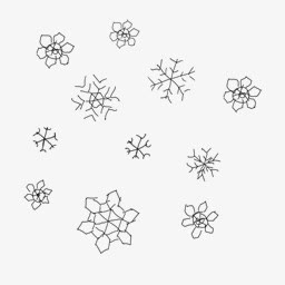 手绘雪花花朵图片免抠