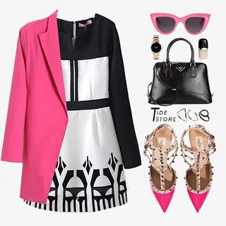 高端时尚外套大衣搭配免抠