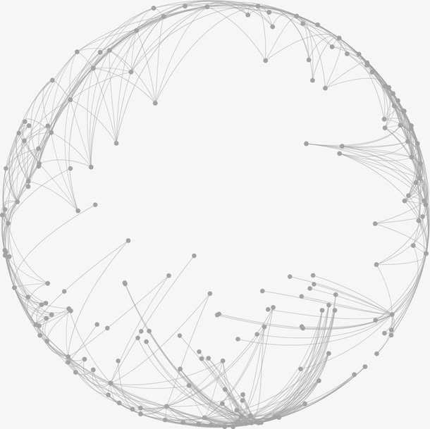 矢量灰色科技圆环免抠