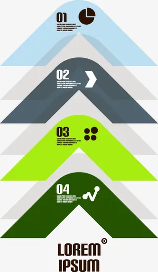 抽象箭头指示免抠