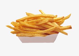 薯条特写 吃薯条 番茄酱免抠