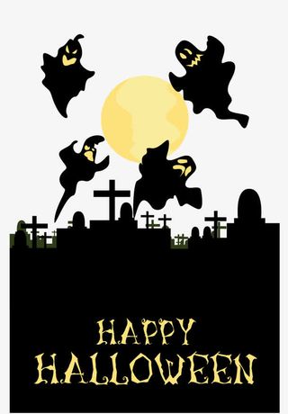 万圣节海报模板免抠