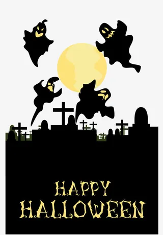 万圣节海报模板免抠