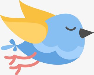 卡通小鸟免抠手绘/卡通卡通元素